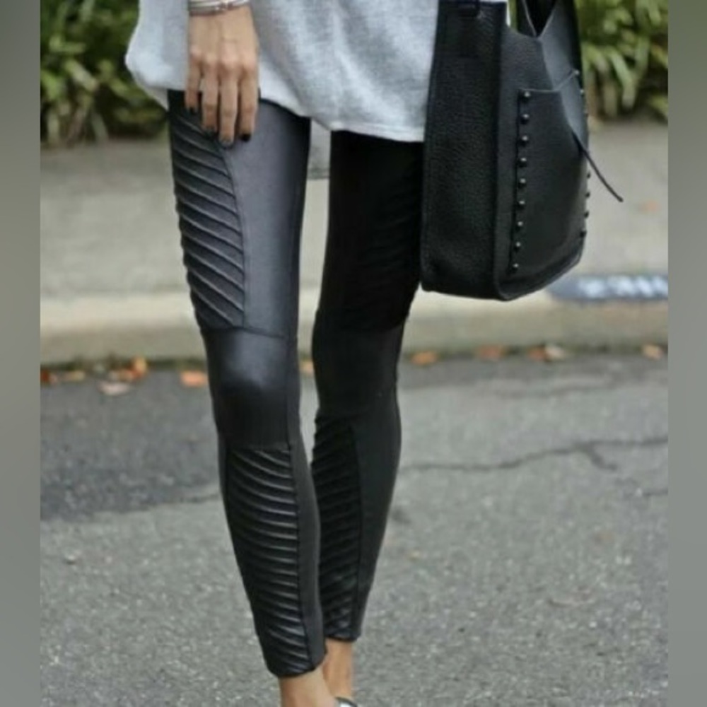 Spanx Moto Leather Legging Size SP - Picture 5 of 8